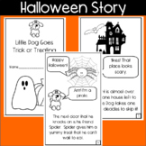 Halloween Story Mini Book Read and Color-- With Speech Bub