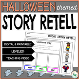 Halloween Story Retell Sequencing Beginning, Middle, & End