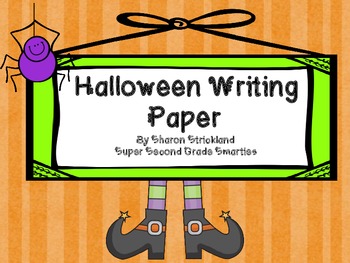 Preview of Halloween Story Writing Paper