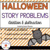 Halloween Addition and Subtraction Story/Word Problems