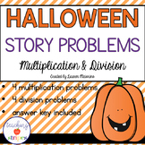 Halloween Multiplication and Division Story/Word Problems