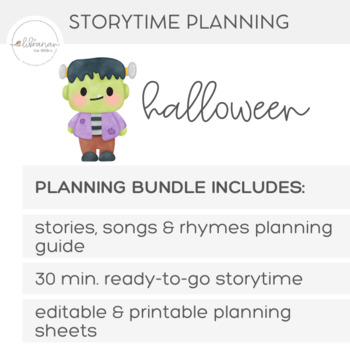 Preview of Halloween | Storytime Planning Bundle