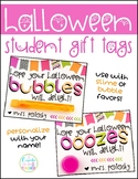 Halloween Student Gift Tags for Slime or Bubbles {Editable