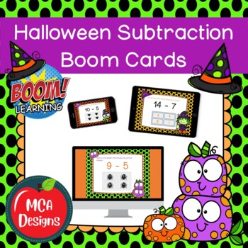 Preview of Halloween Subtraction Boom Cards