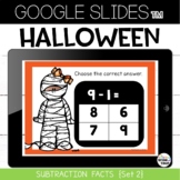 Halloween Subtraction Facts Practice Google Slides™  Set 2