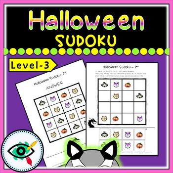 halloween sudoku games printable by planerium teachers