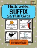 Halloween Suffix Task Cards!