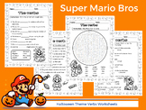 Halloween - Super Mario - Verbs worksheets