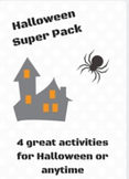 Halloween Super Pack- 4 great activities for Halloween or anytime