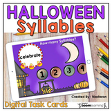 Halloween Syllables Boom Cards Digital Literacy Centers Ha
