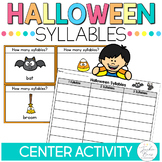 Halloween Syllables Center | Read and Write the Room
