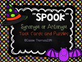 Halloween Synonym and Antonym {Word Work}