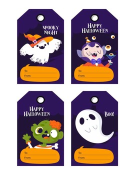 Halloween Tags and Labels Templates | TpT