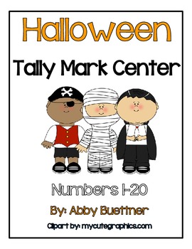  Halloween  Tally  Mark Center by abby buettner Teachers 