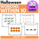 Halloween Task Cards for Working with Numbers to 10 - Make