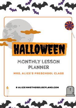 Preview of Halloween Teacher Planner for October