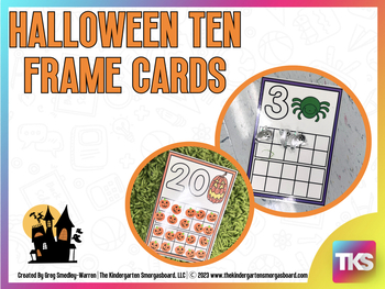 Preview of Halloween Ten Frame Cards