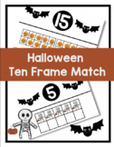 Halloween Ten Frame Puzzle Match