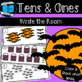 Halloween Tens and Ones Around the Room Place Value Moveme
