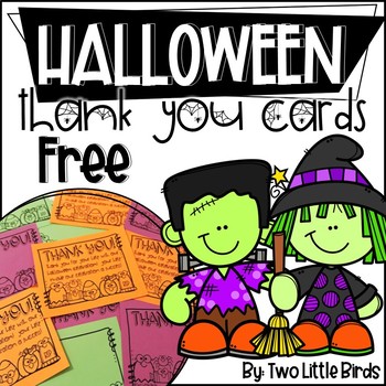 Preview of Halloween: Halloween Cards, Blank Cards,Thank You Cards