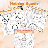 Halloween/Thanksgiving/Christmas Holiday Crafts for PreK a