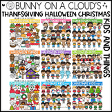 Halloween Thanksgiving Christmas Kids and Things Clipart M