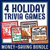 Holiday Trivia Games Bundle for Halloween Thanksgiving Chr