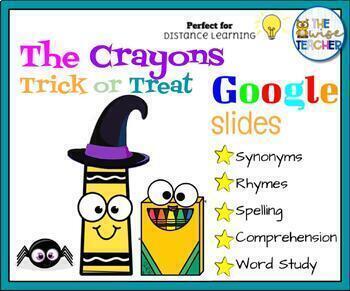 Preview of Halloween - The Crayons Trick or Treat - Reading Comprehension Digital Resources