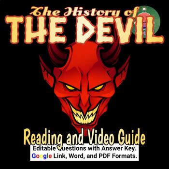 Preview of Halloween: The History of the Devil No Prep Lesson, Ted Ed Video, Puzzle, etc