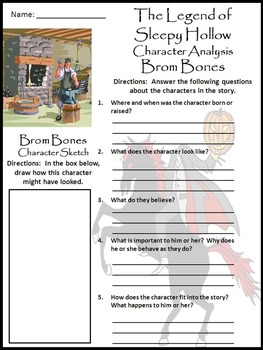 The Legend Of Sleepy Hollow Worksheet Answers - Escolagersonalvesgui
