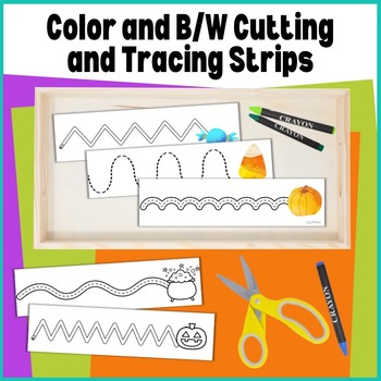 Bat Scissor Strips for Cutting Practice or Tracing for Halloween Activities