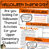 Halloween Theme Day Activities | Upper Elementary