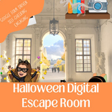 Halloween Theme Math Spiral Review Digital Escape Room
