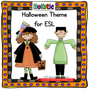 Preview of Halloween Theme Packet for English Language Learners