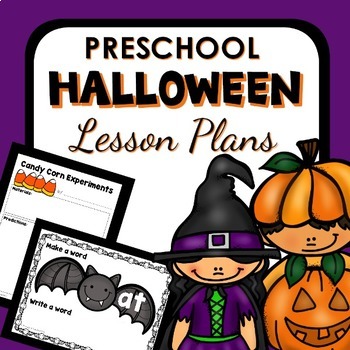 Preview of Halloween Theme Preschool Lesson Plans