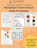 Halloween Theme Visual Perceptual OT Worksheets