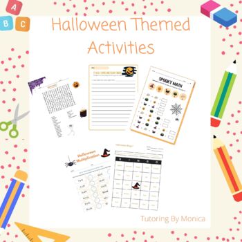 Preview of Halloween Themed Activities