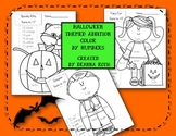 Halloween Themed Addition Color by Number Printables