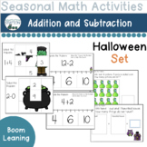 Halloween Themed Addition and Subtraction Boom Decks