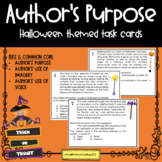 Halloween Themed Author's Purpose Task Cards 3rd-5th