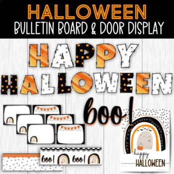 Preview of Halloween Themed Bulletin Board | Happy Halloween Bulletin Board | Halloween