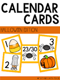 Halloween Calendar Cards | Halloween Themed Number Cards