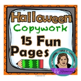 Halloween Themed Copywork to Make Practicing Penmanship Fun!
