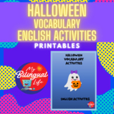 Halloween Themed - English Vocabulary Activity Printables