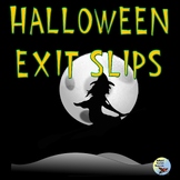 Halloween Themed Exit Slips Ticket Out
