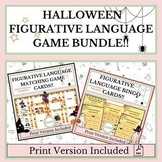 Halloween Themed Figurative Language Games Bundle + Bonus