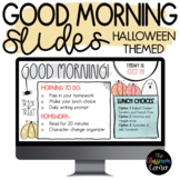 Halloween-Themed Good Morning Slides