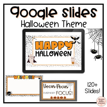 Preview of Halloween Themed Google Slides Templates | October | Digital 