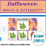 Halloween Themed Identifying A Different Image Boom Cards