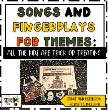 Preview of Halloween Themed Interactive Song and Circle Time Activities